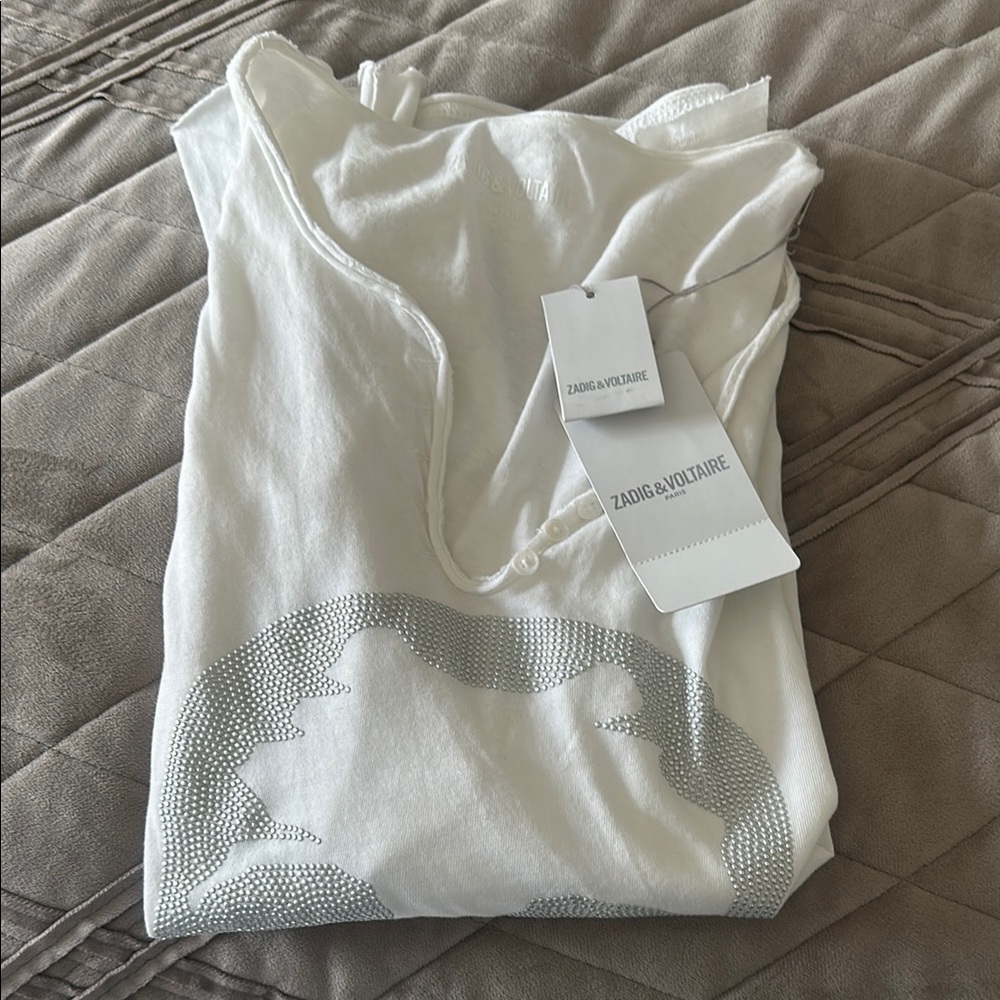 Zadig & Voltaire Skull Embellished Tee